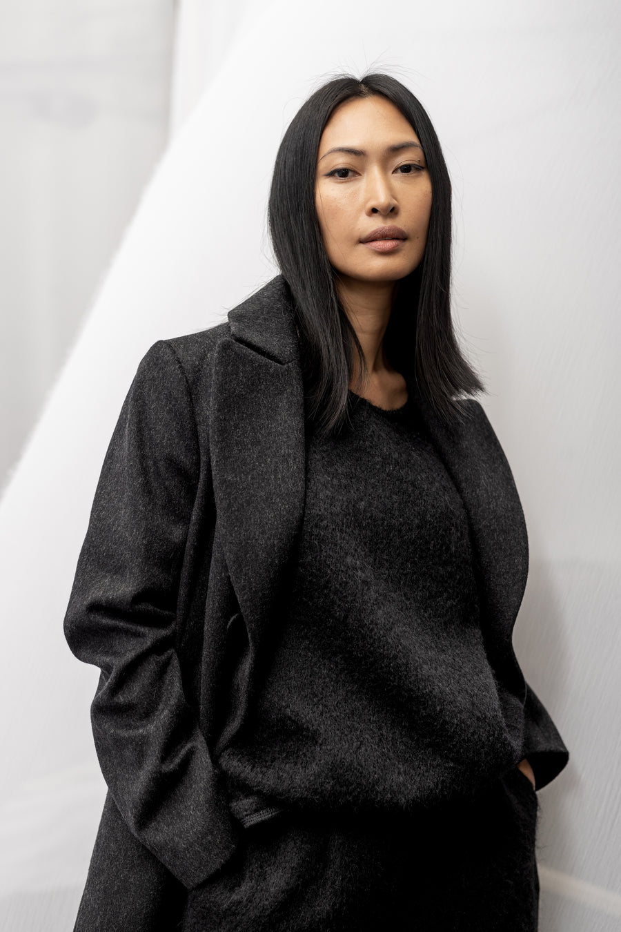METTE Mohair Shirt - Black (PRE-ORDER ONLY)