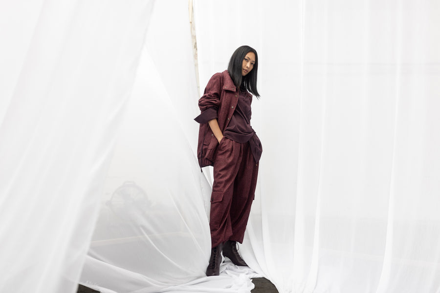 MAJ Shirt - Burgundy