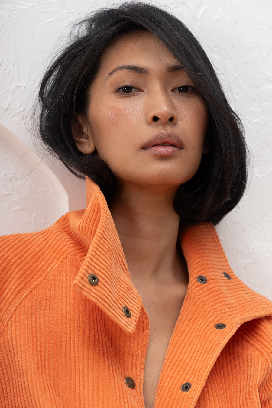 NIKO Corduroy Bomber Jacket -  Apricot