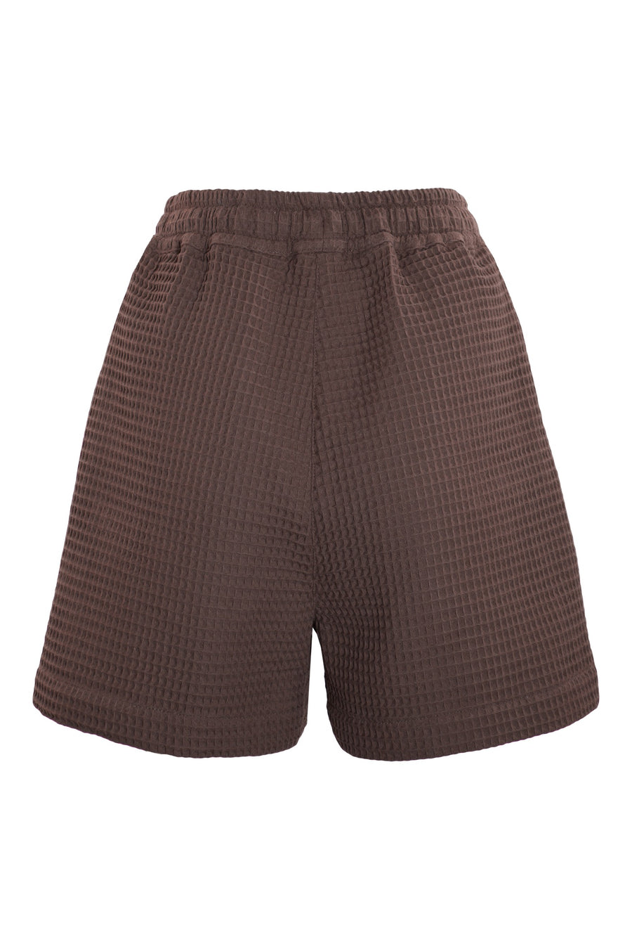 LIN High-Waist Shorts - Cocoa Waffle