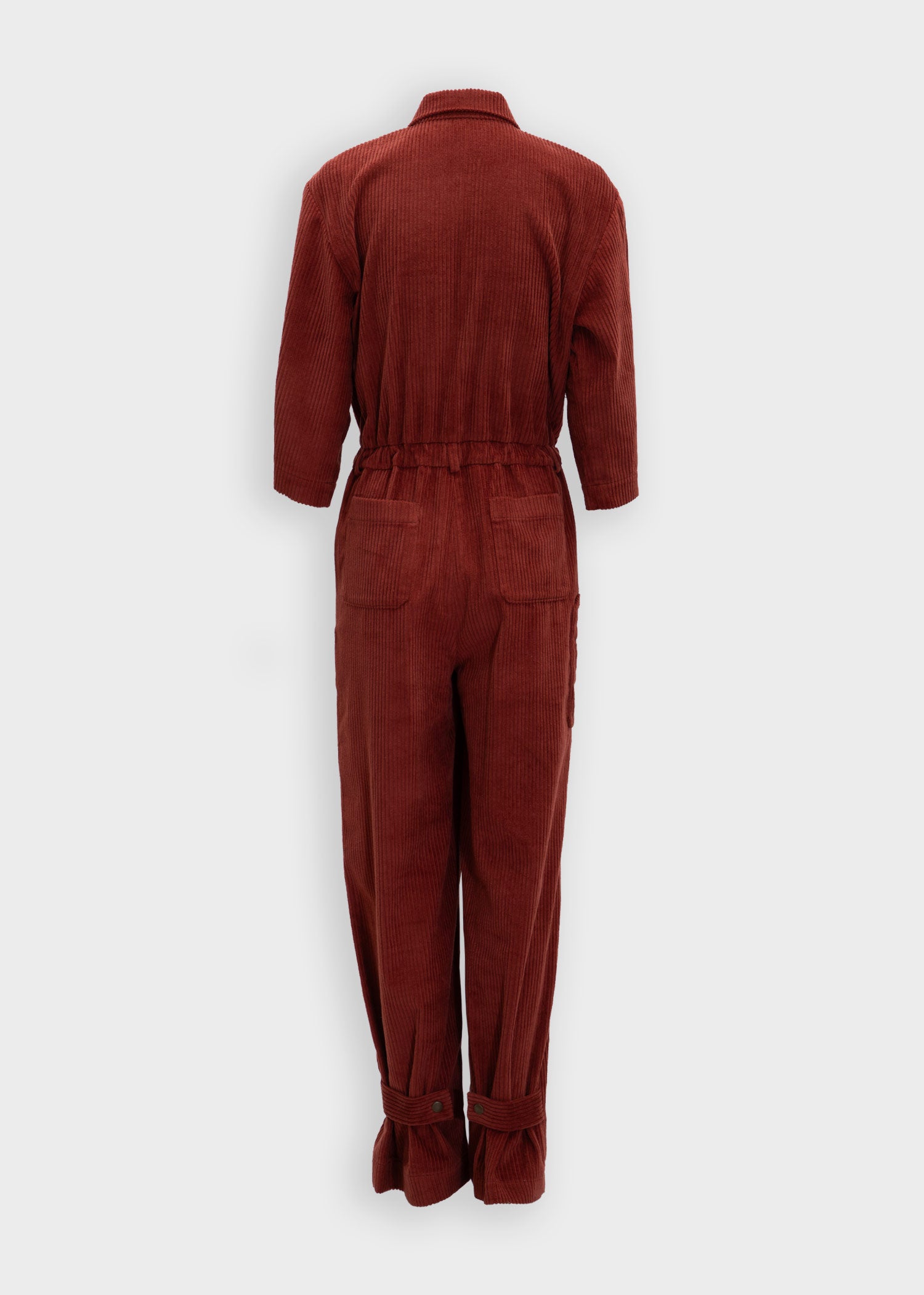 YOLANDA Corduroy Jumpsuit - Brick Orange – KÄT Studio