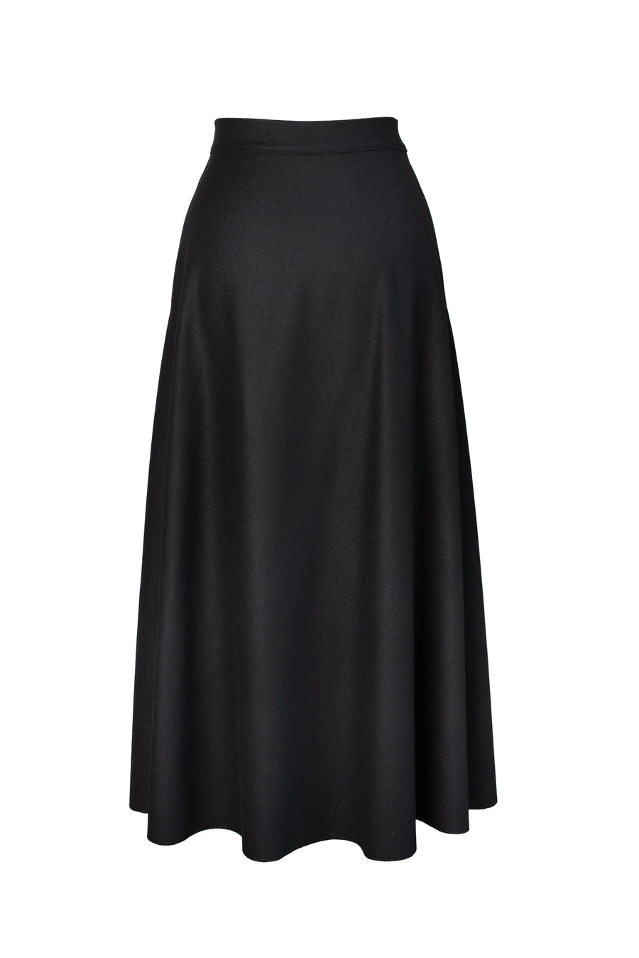 KARA Wool Wrap Skirt - Black