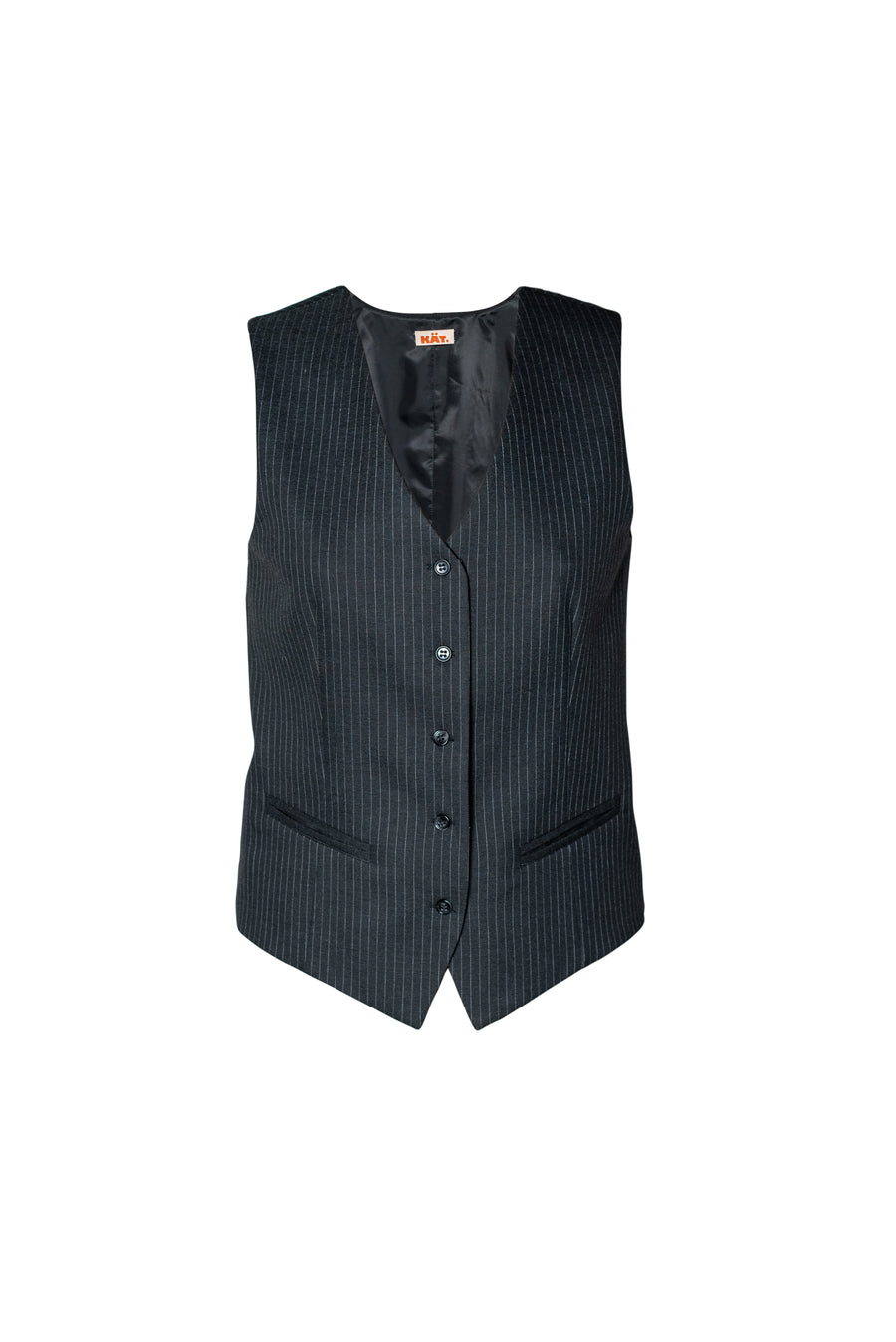 MARGOT Pinstripe Vest - Dark Grey