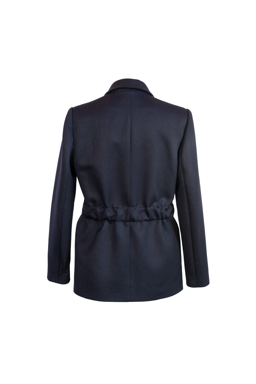 SAARA Fitted Wool Jacket - Dark Blue