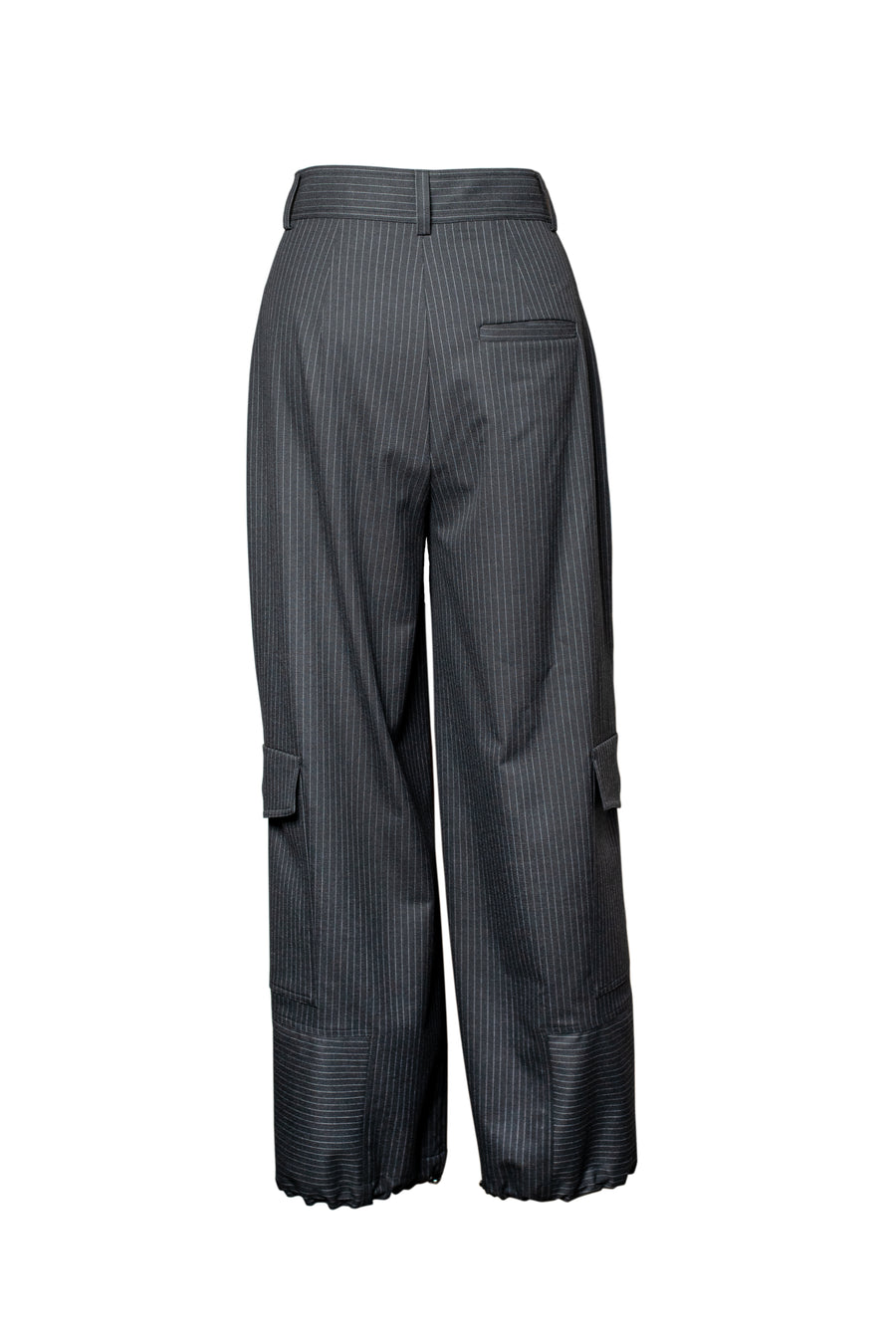 TARA Pinstripe Pants - Dark Grey