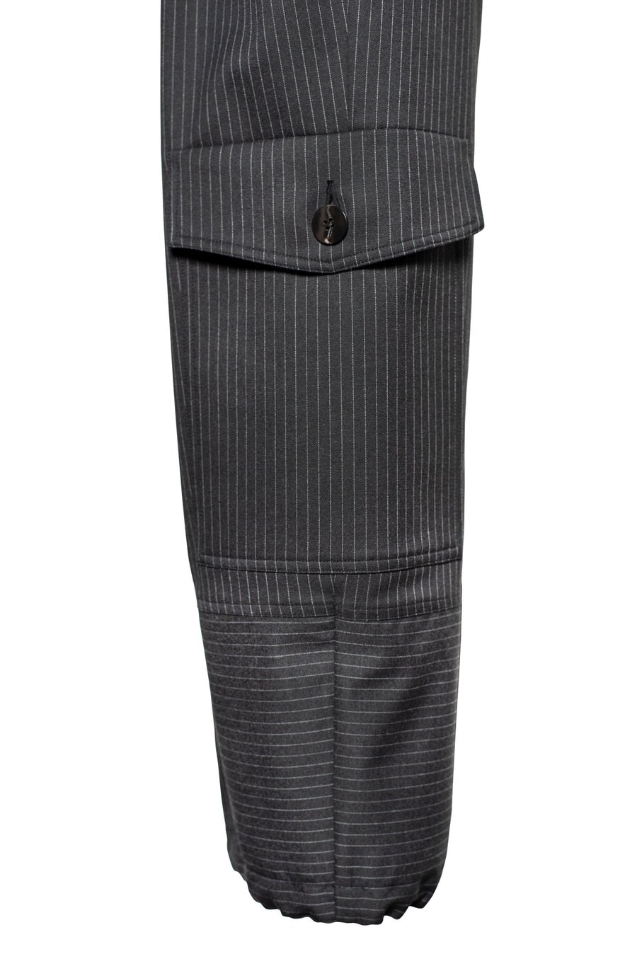 TARA Pinstripe Pants - Dark Grey