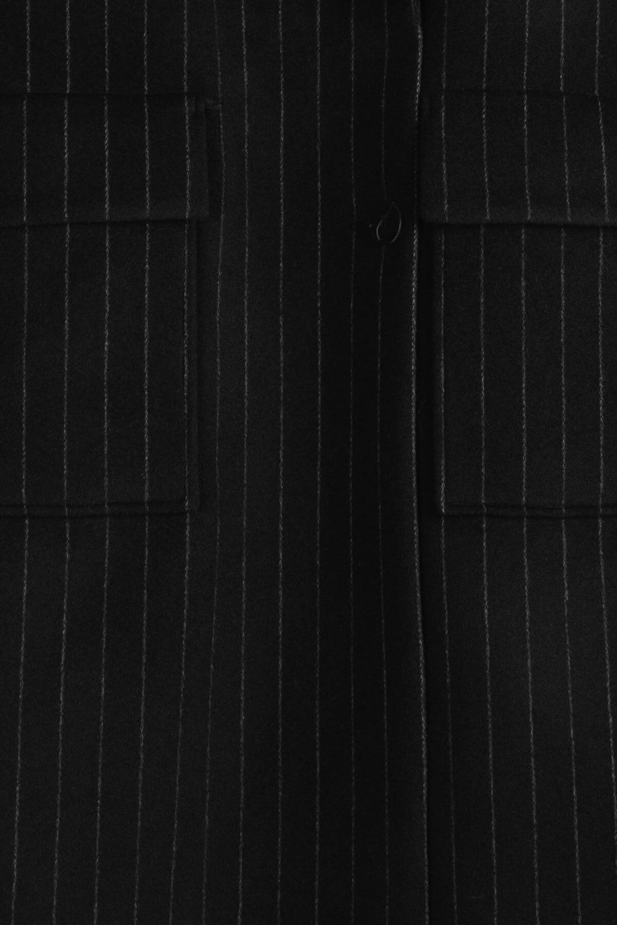 JOE Angora-blend Pinstripe Coat - Black